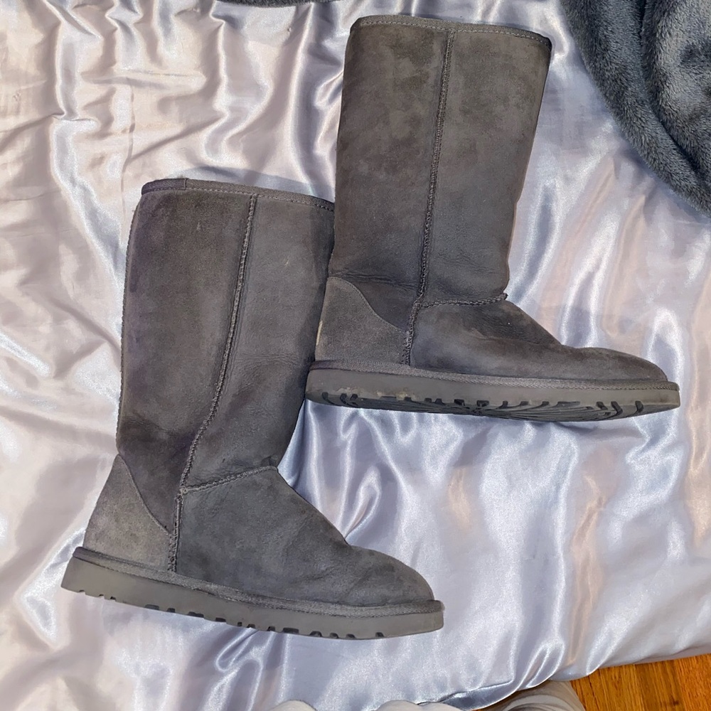 classic tall grey UGG boot